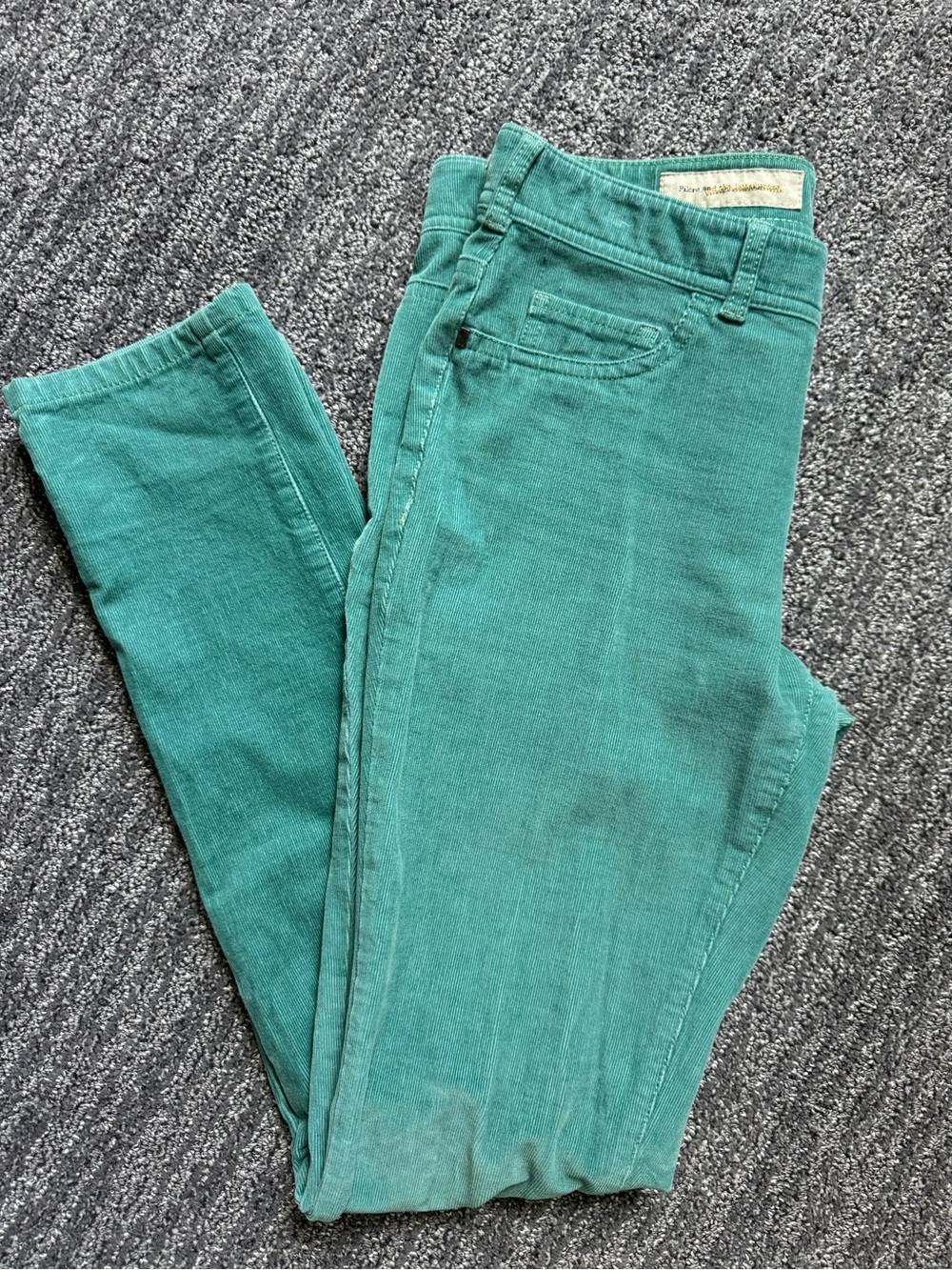 Pilcro & the Letterpress Green Corduroys Womens Size 28 Boho Cottagecore